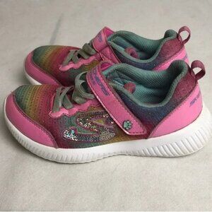 Skechers Bobs Youth Kids US Size 1 Pink Shoes Sneakers